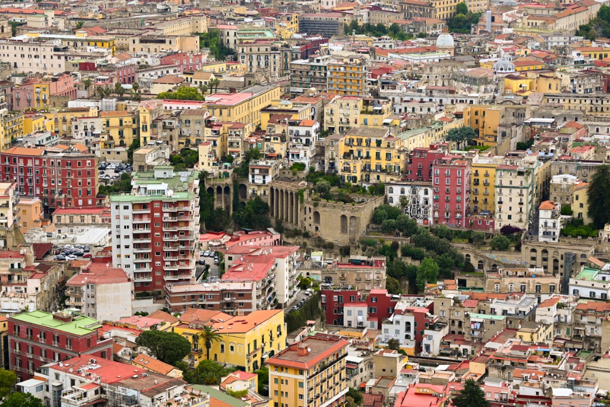 The city of Naples taken from Castel Sant'Elmo.
