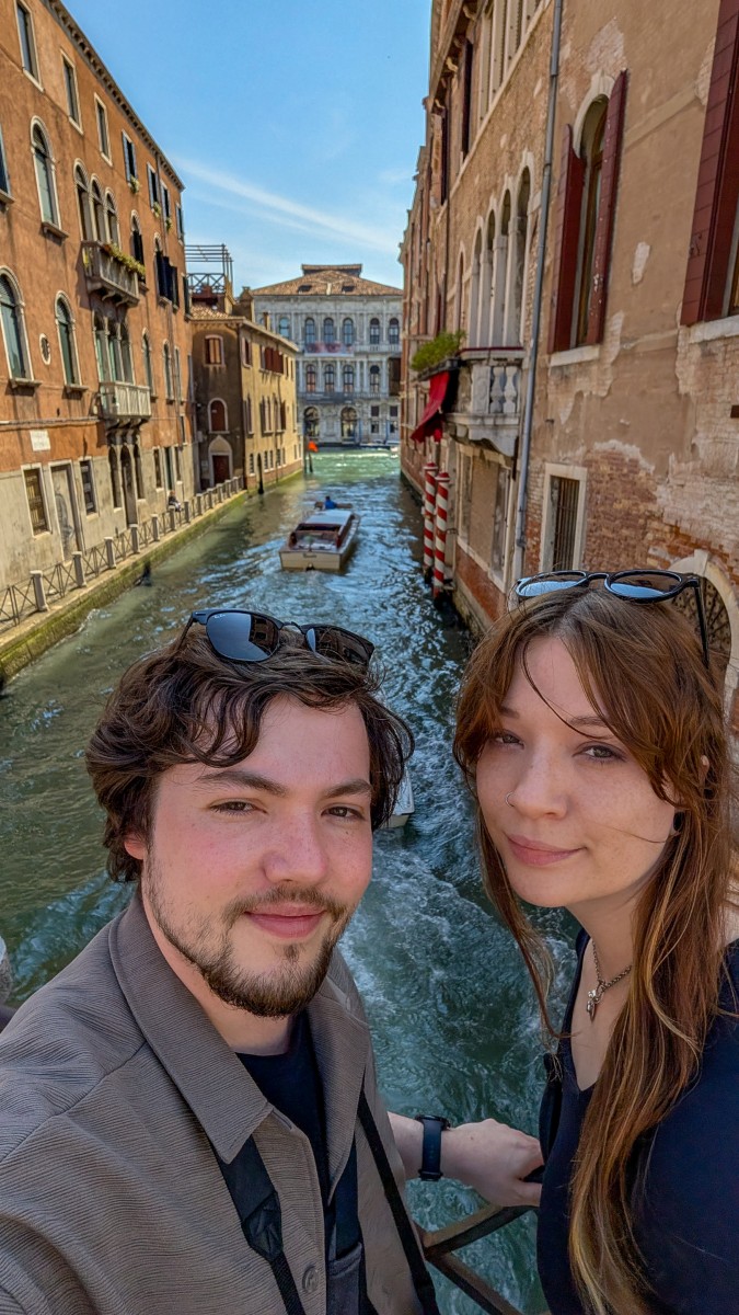 Eve and I in Venice.
